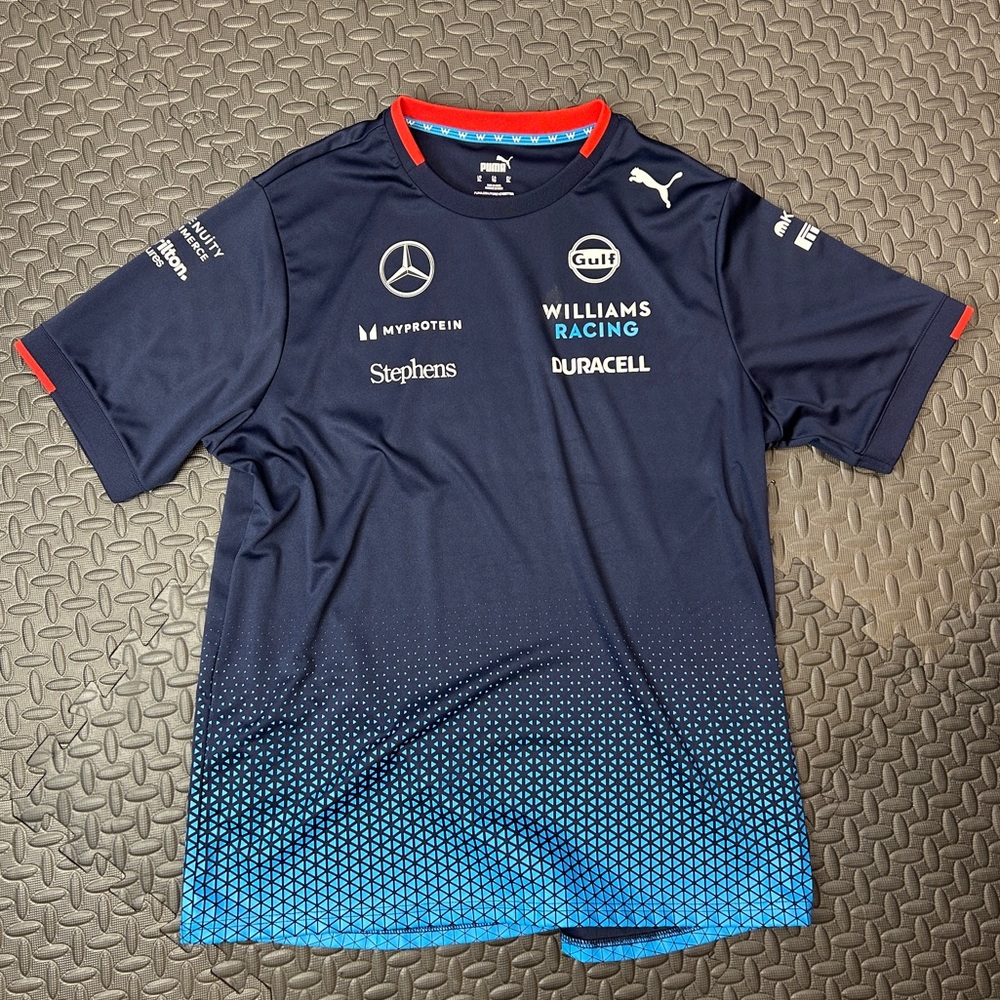 Williams Racing F1 Formula One Puma Navy and Red T-Shirt